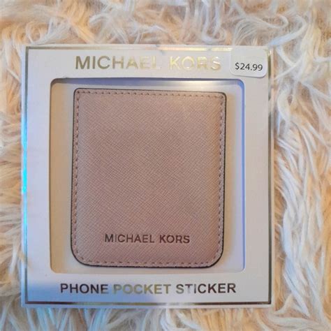 michael kors phone pocket sticker